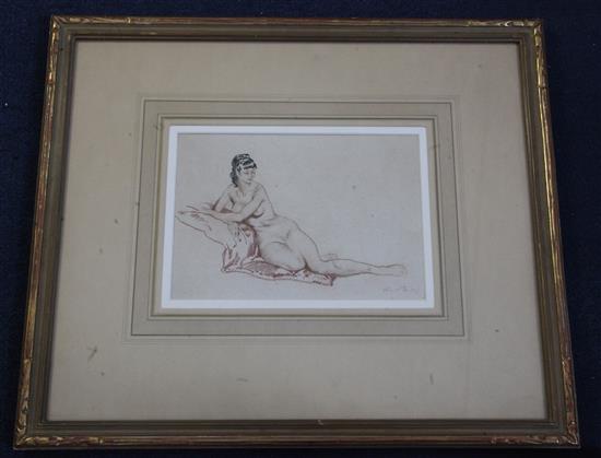 § William Russell Flint (1880-1969) Anita 6.75 x 9.75in.